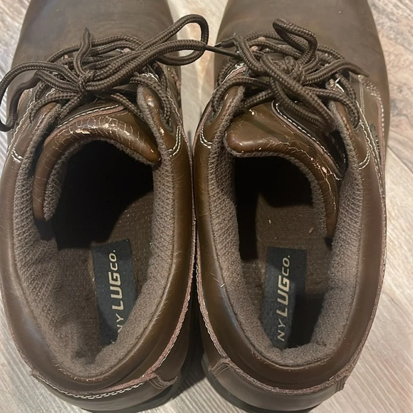 Lugs Casual Dress Shoes Boots Men’s Size 13 Upper Leather Brown Slip Resistant - Picture 5 of 6